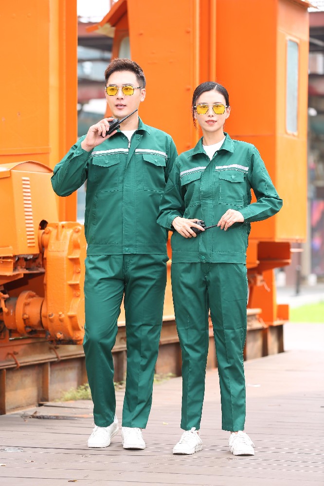 春夏季长袖工作服涤棉细斜纹夹克衫9色可选 内包边0053